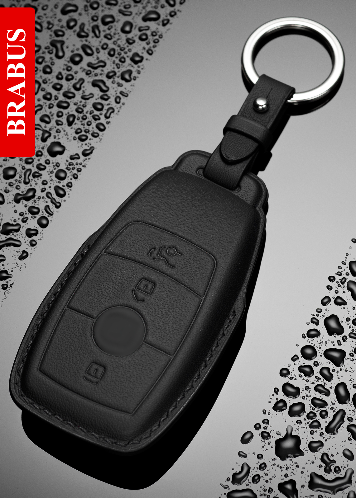 Timotheus for Brabus key fob cover case, Compatible with Mercedes key