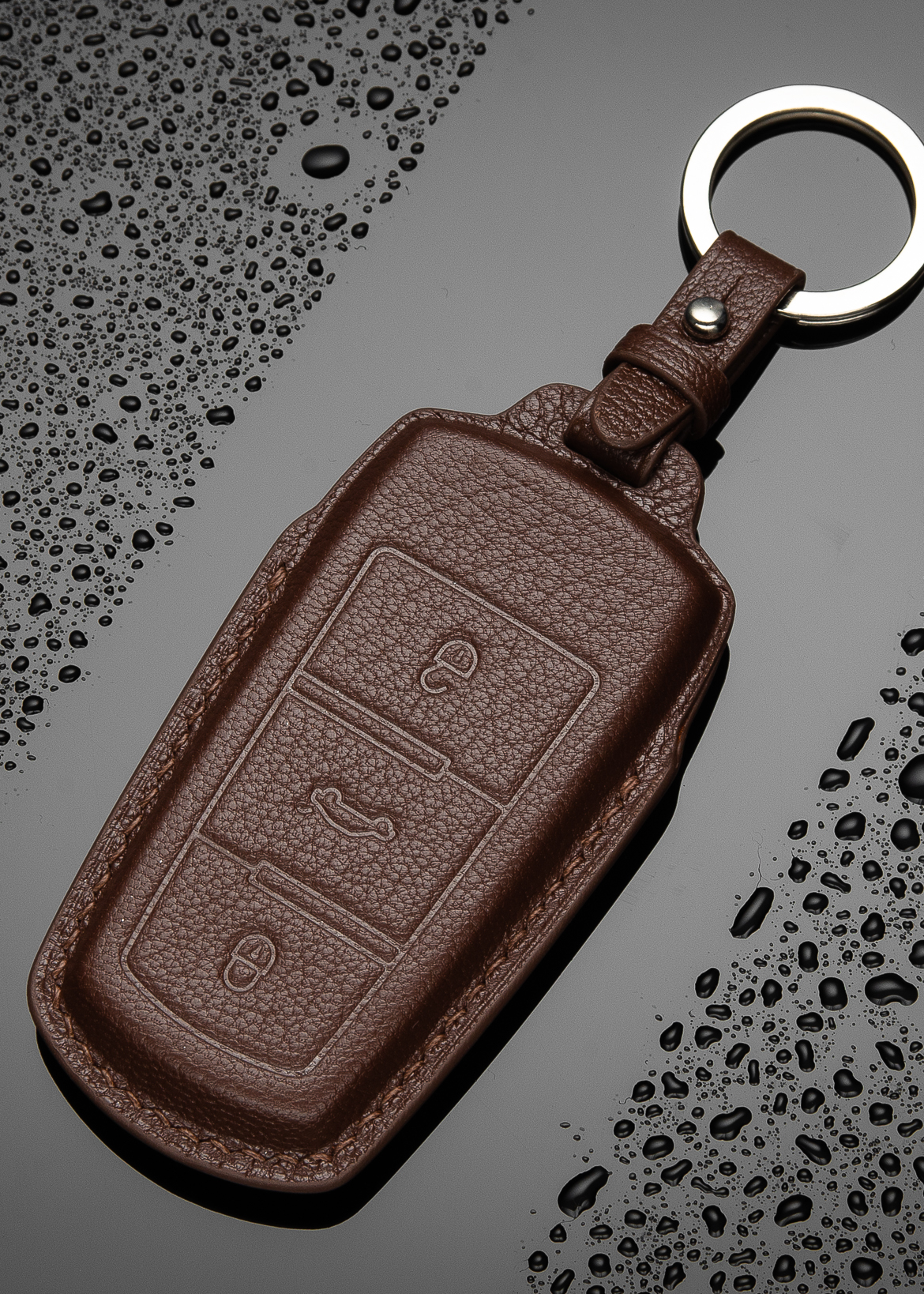 VW Schlüsselanhänger  Exclusiv Edition  Echtleder mit Logo