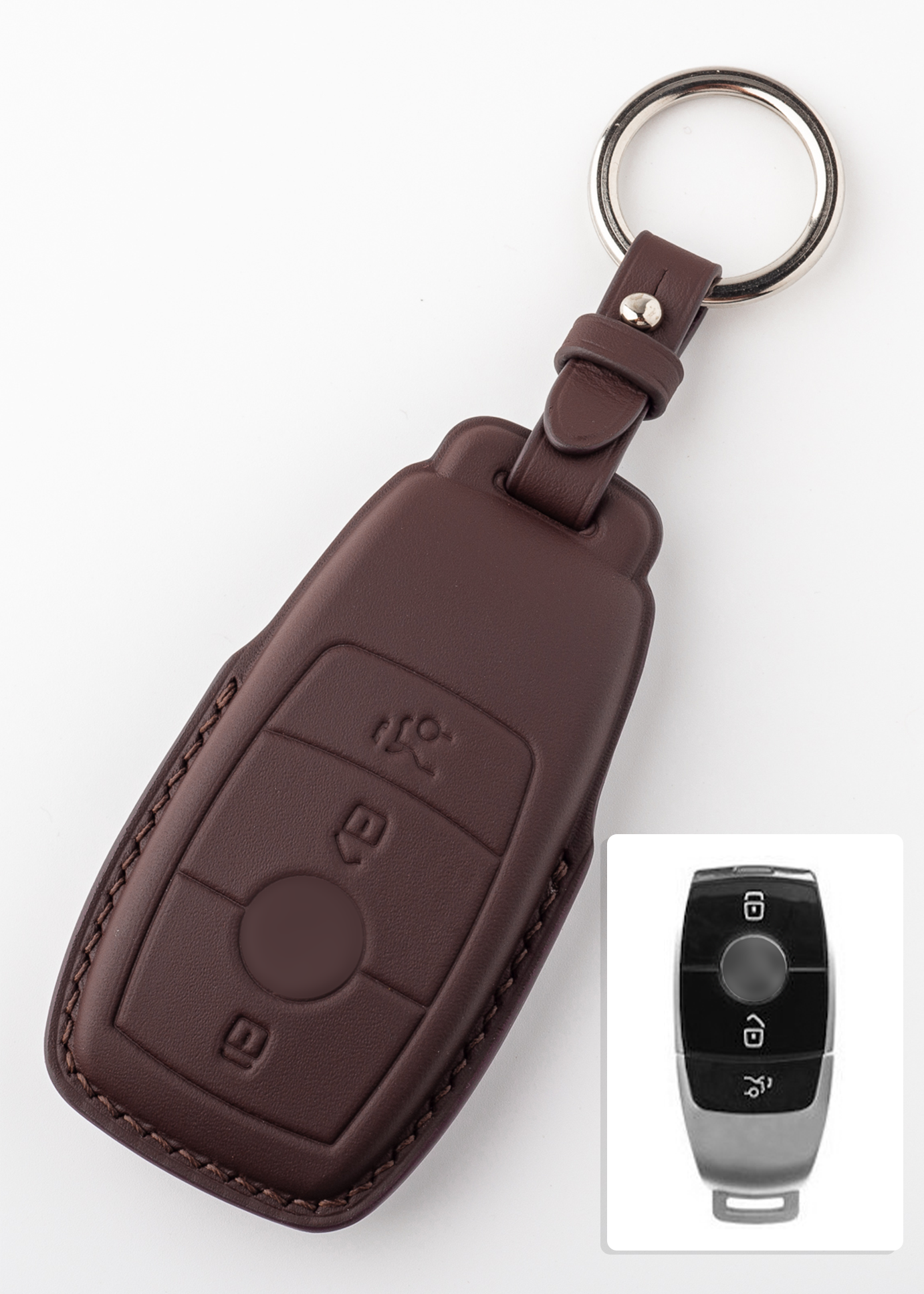 Handmade Leather Mazda Car Key Case.leather Car Key Fob Cover