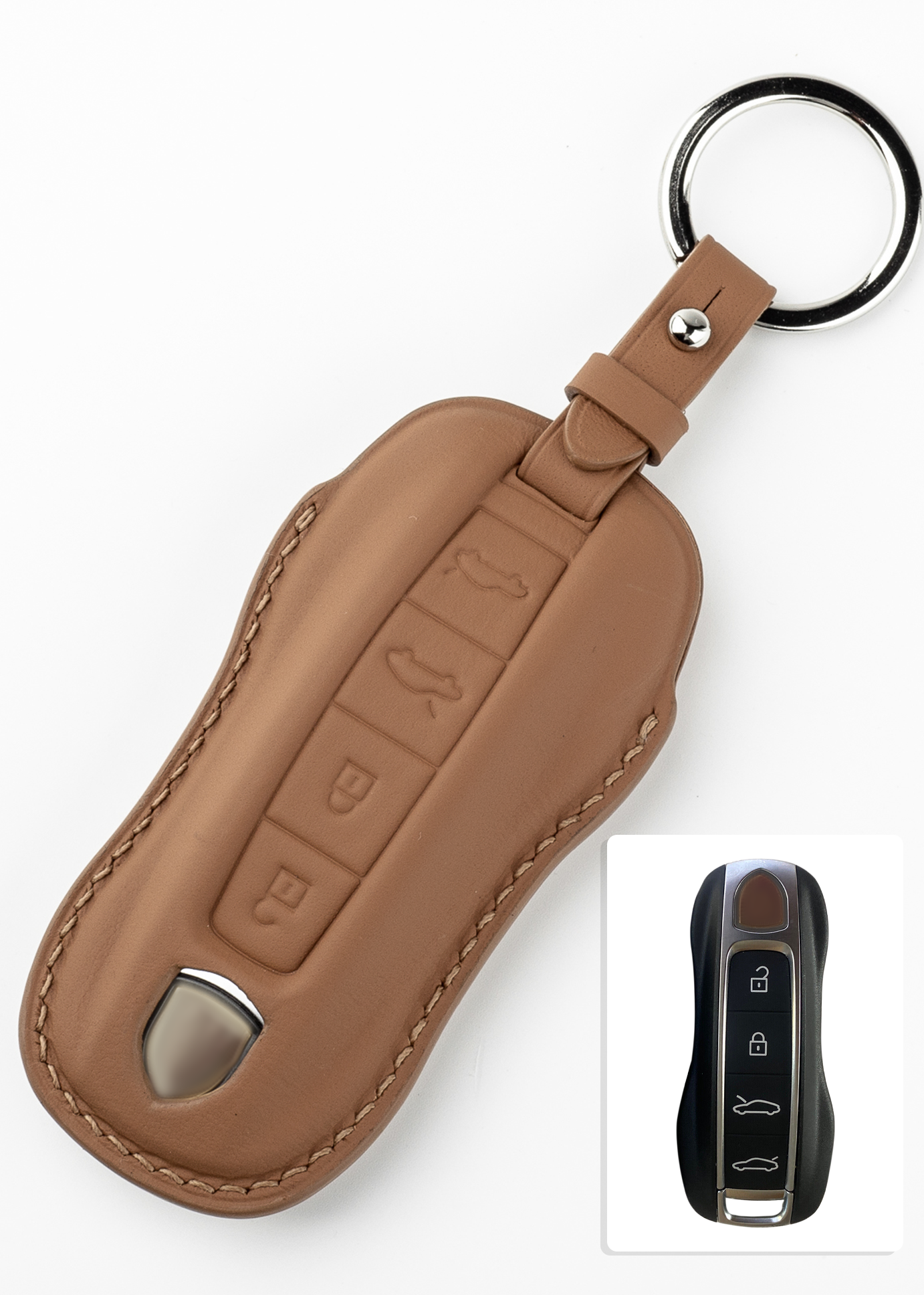 Timotheus for Porsche key fob cover case Compatible with Porsche key