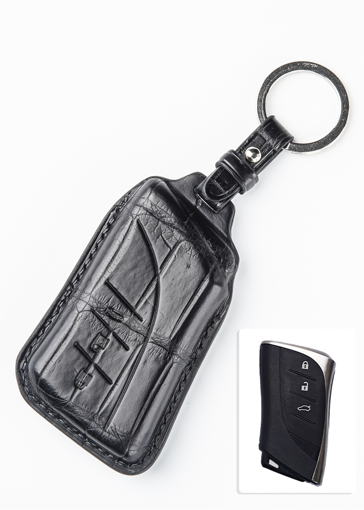 Cadillac leather key fob cover deals