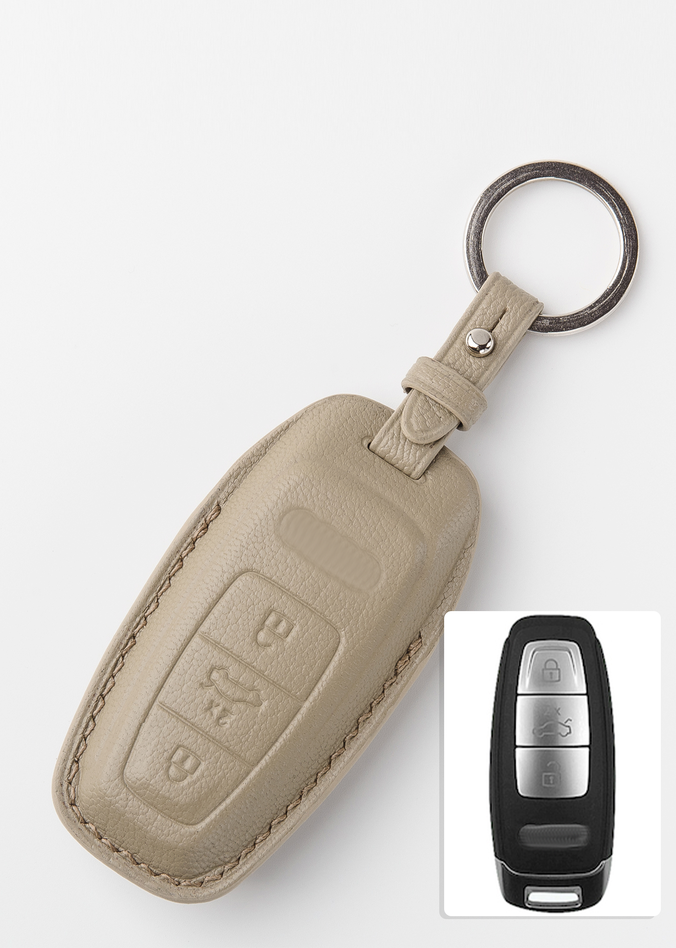 Timotheus for Audi key fob cover case, Compatible with Audi key case