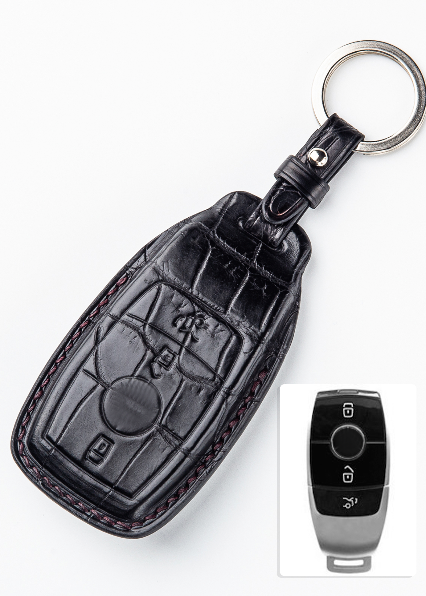 Timotheus for Mercedes key fob cover case Compatible with Mercedes ke