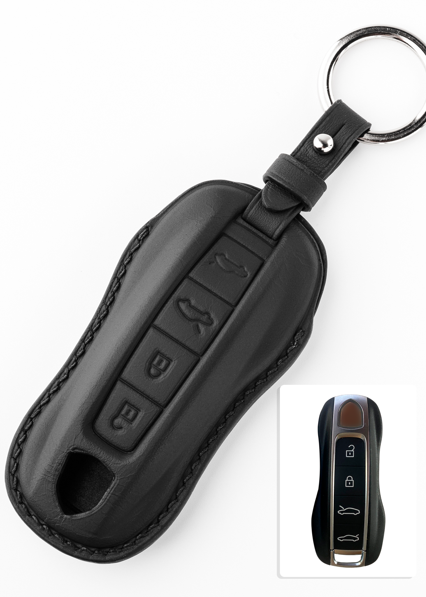 Timotheus for Porsche key fob cover case, Compatible with Porsche key