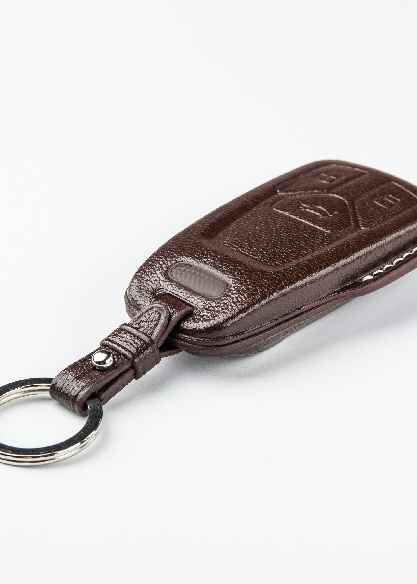 Timotheus for Audi key fob cover case, Compatible with Audi key case, Handmade Genuine Leather for Audi keychains | AU11