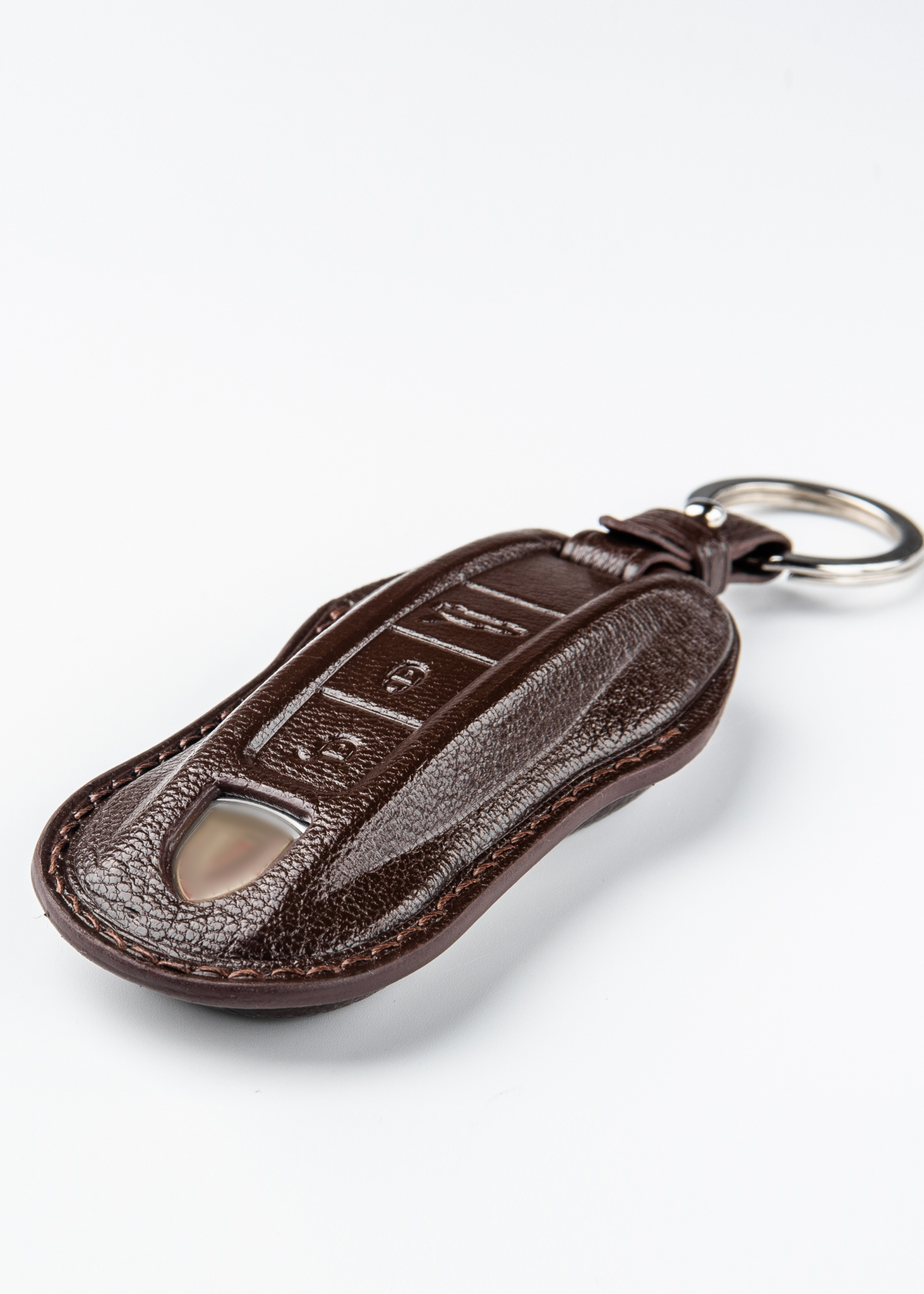 Timotheus for Porsche key fob cover case, Compatible with Porsche key case, Handmade Genuine Leather for Porsche keychains | PR44