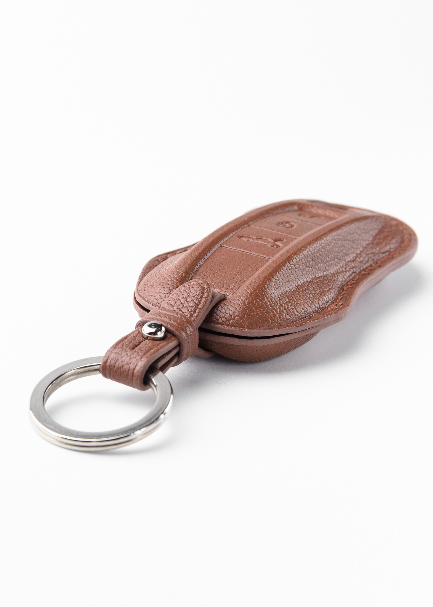 Timotheus for Porsche key fob cover case, Compatible with Porsche key case, Handmade Genuine Leather for Porsche keychains | PR44