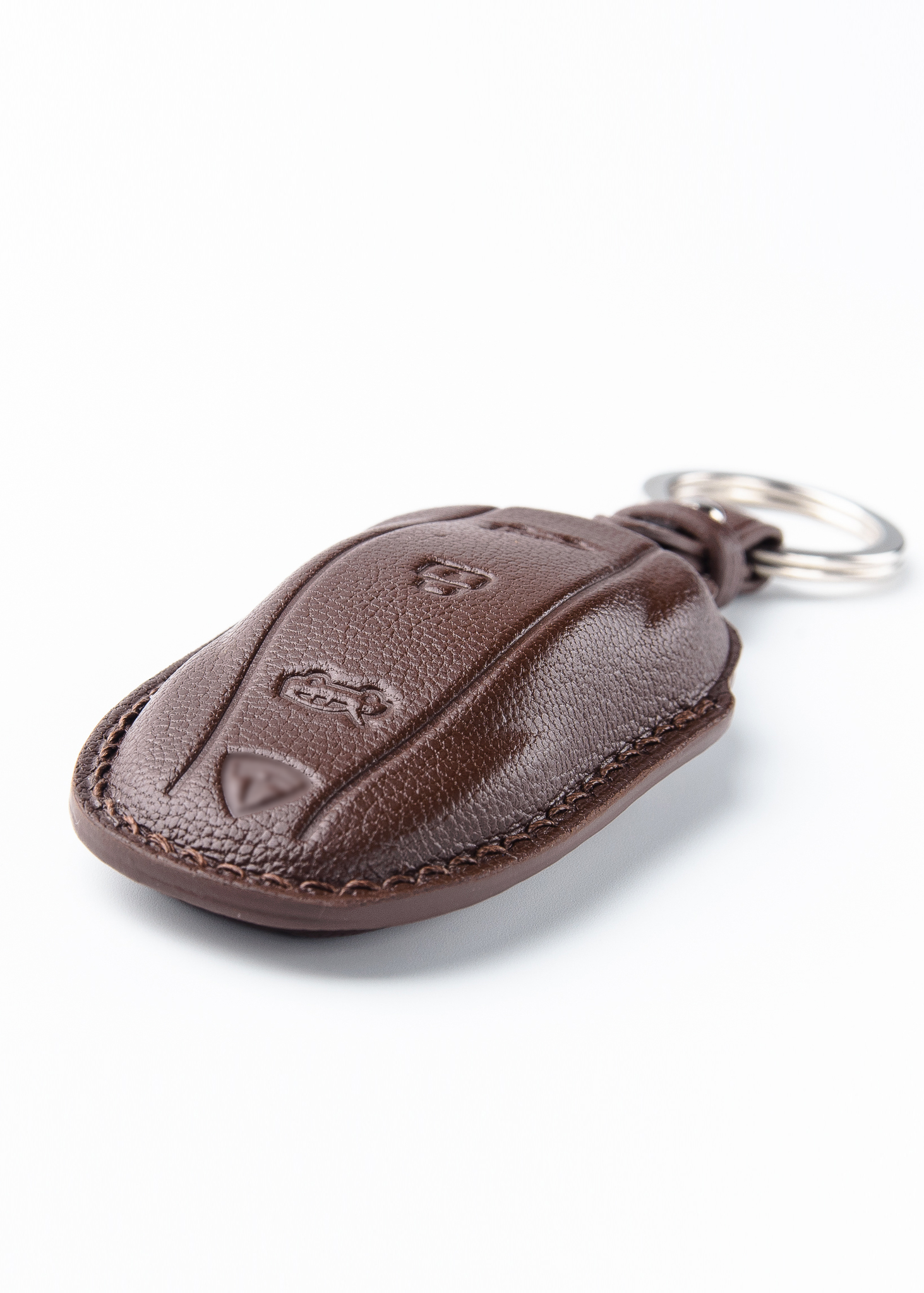 Timotheus for Tesla Model S key fob cover case, Compatible with Tesla Model S key case, Handmade Genuine Leather for Tesla Model S keychains | TS11