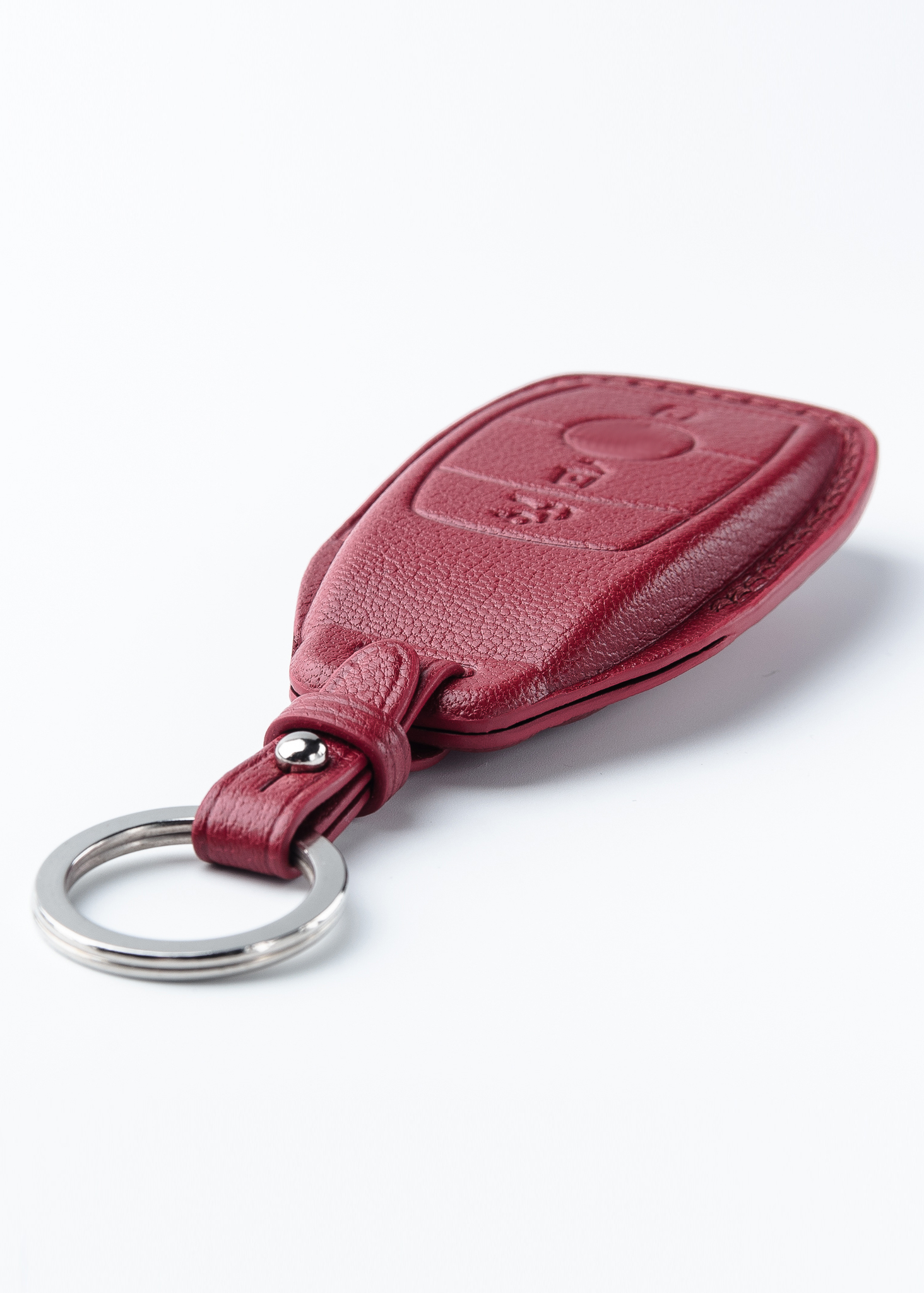 Pu Leather Car Key Case Cover Fob Protector For Mercedes Benz